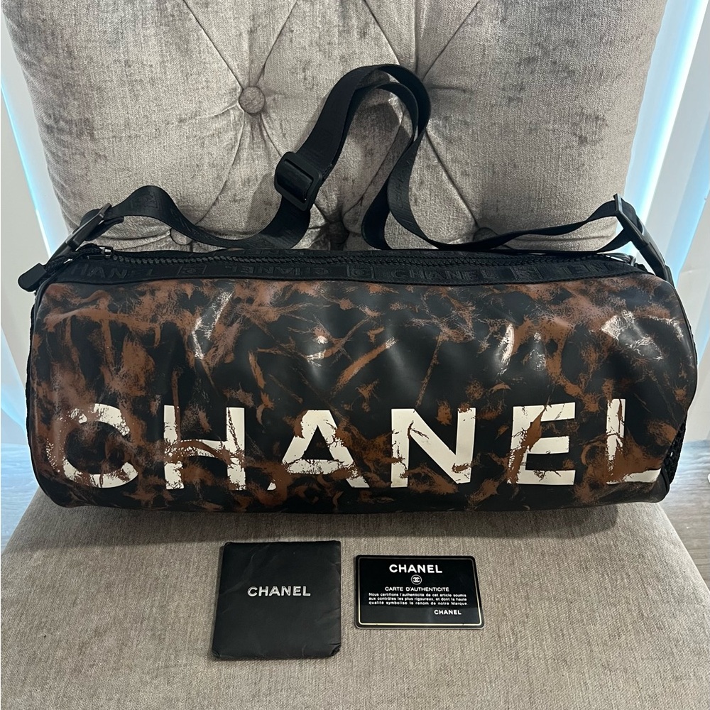 Authentic Chanel Coco Sports Ligne Duffle Bag - EUC